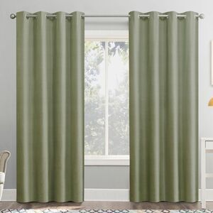 Sun Zero - 50"x63" Sun Zero Blackout Duran Thermal Insulated  Green